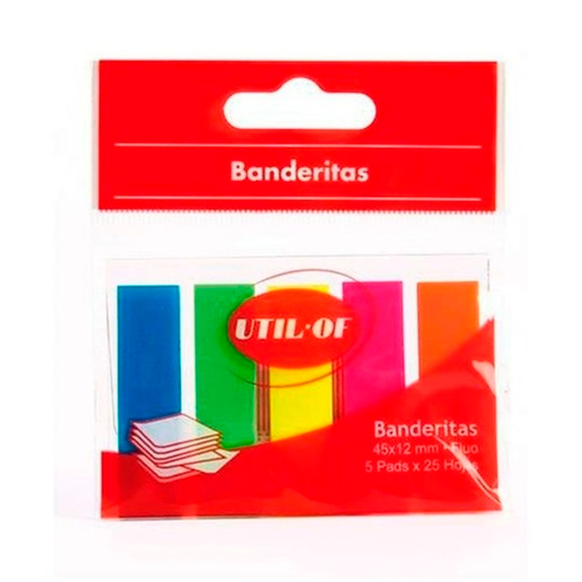 10910 U UTIL-OF                                                      | BANDERITAS SEÑALADORES REPOSICIONABLES X 25 UNIDADES CON REGLA                                                                                                                                                                                  